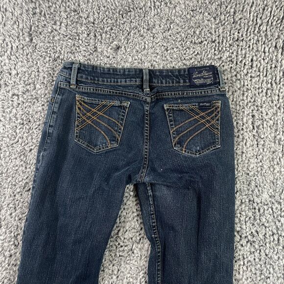 Levi Strauss Signature Series Jeans Paint Splatter Boot Cut Dark Wash Juniors 9 - Picture 6 of 10